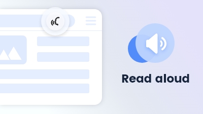 Maxthon browser feature Read aloud
