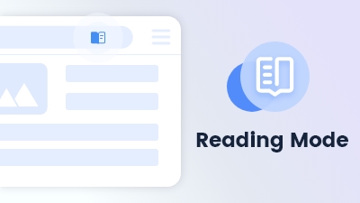Maxthon browser feature Reading Mode