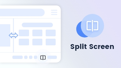 Maxthon browser feature split screen